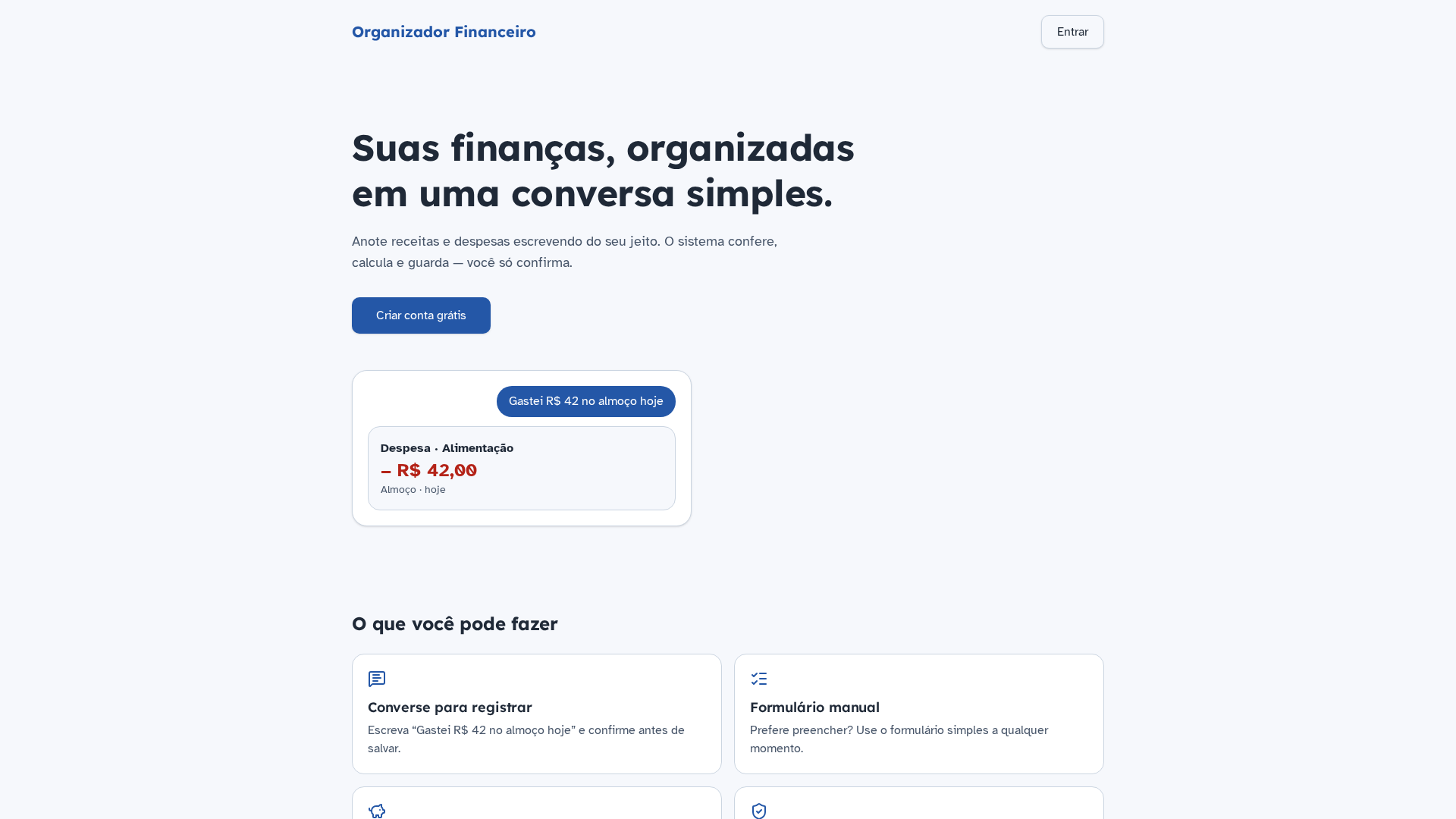 Finelo — Gestão Financeira Pessoal com IA